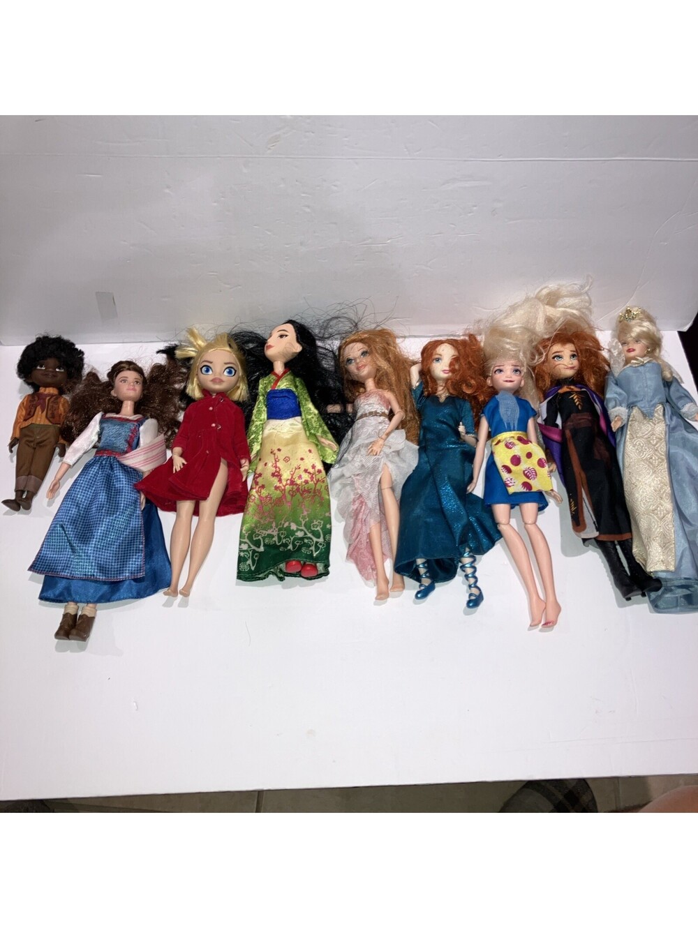 Lot Of 9 Mix Disney Doll Collection Dolls “Look”